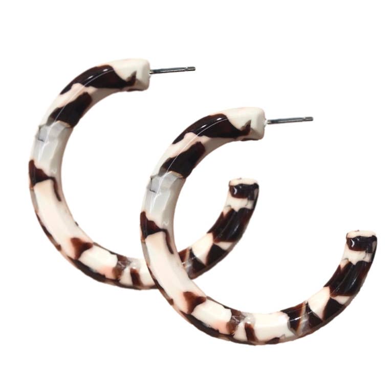 Cocoa Large Hoops